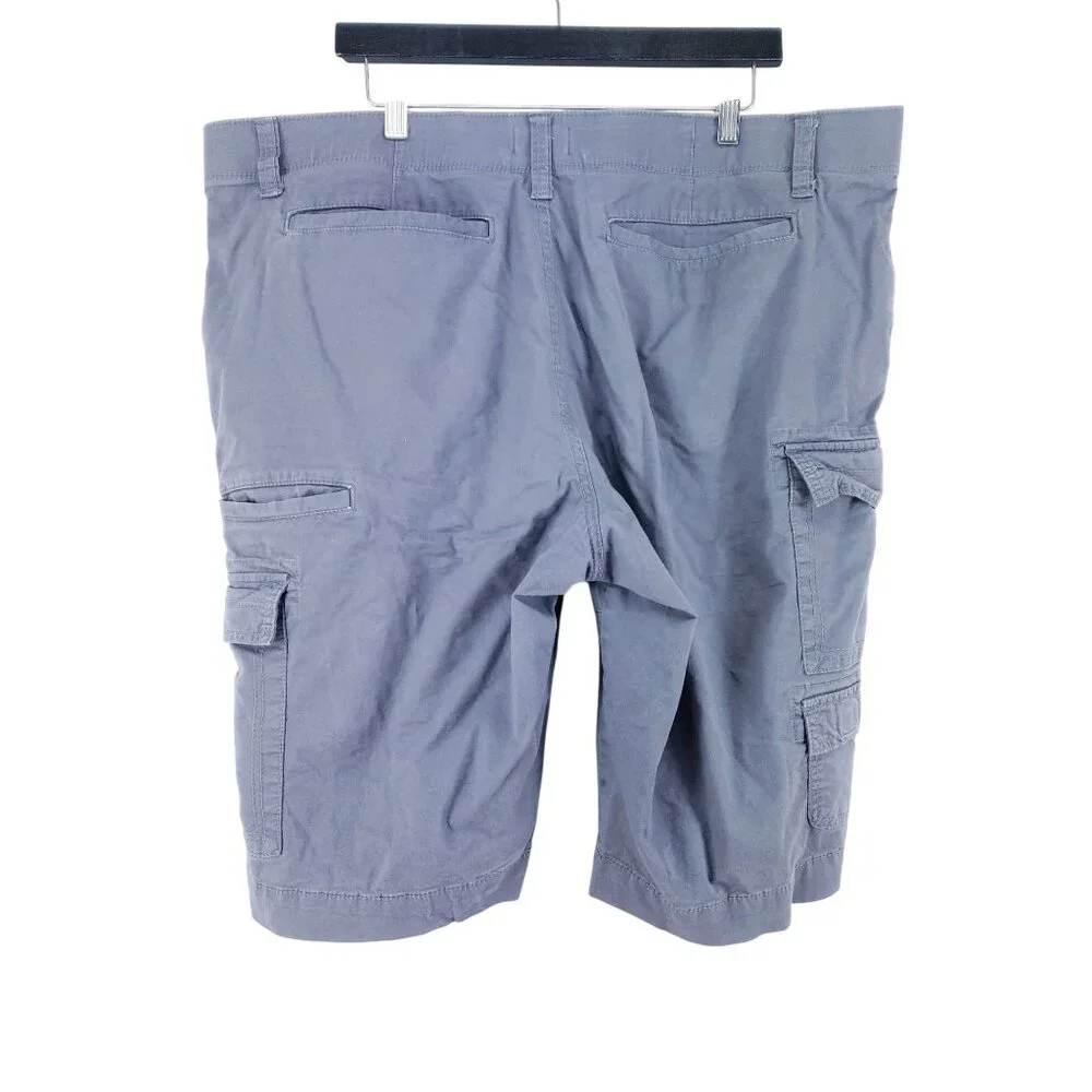 George Mens Size 42 Stretch Cargo Shorts Gray High Rise Full Leg - Picture 3 of 8